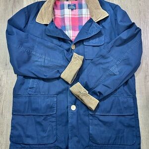 J.Crew Barn Jacket Blue Corduroy-Collar unisex  size XL